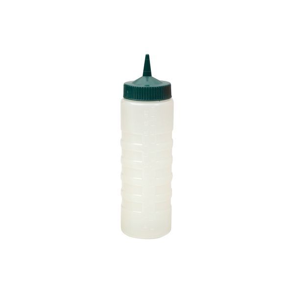 BOTTLE SAUCE GREEN LID 720ML CATER-RAX