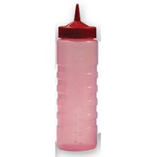 BOTTLE SAUCE RED LID 720ML CATER-RAX