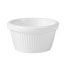 RAMEKIN WHITE FLUTED, MELAMINE RYNER