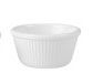 RAMEKIN WHITE FLUTED, MELAMINE RYNER