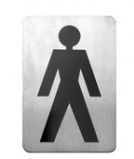 WALL SIGN 18/10 MALE SYMBOL