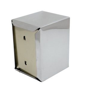 NAPKIN DISPENSER D-FOLD, STAINLESS STEEL