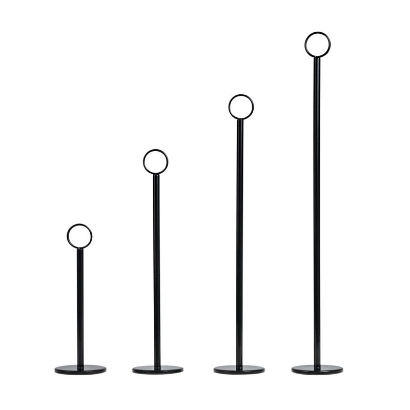 TABLE NUMBER STAND BLACK 200X70MM