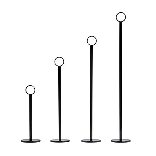 TABLE NUMBER STAND BLACK 380X70MM