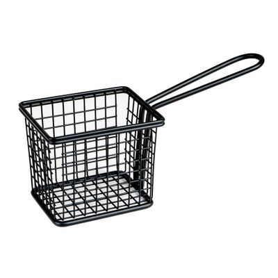 SERVICE BASKET RECT BLK 94X78X80MM, MODA