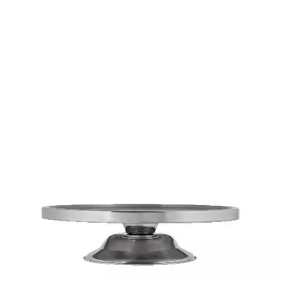 CAKE STAND LOW S/ST 330X70MM
