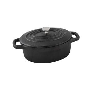 CASSEROLE OVAL C/IRON 125X100X50MM,MODA