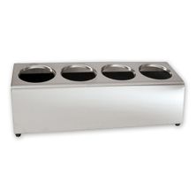 CUTLERY HOLDER S/S 4 HOLE 1 ROW