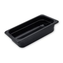 FOOD PAN BLACK GN1/3 SIZE 100MM POLYCARB