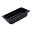 POLYCARB FOOD PAN BLACK GN 1/3