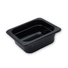 POLYCARB FOODPAN GN1/6 SIZE 150MM, BLACK