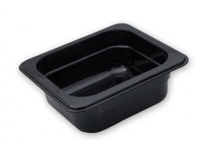 POLYCARB FOOD PAN BLACK GN 1/6