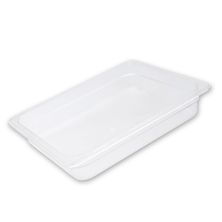 FOOD PAN CLEAR GN1/2 SIZE 100MM POLYCARB