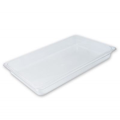 FOOD PAN CLEAR GN1/1 SIZE 200MM POLYCARB