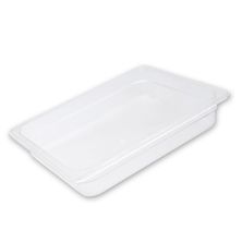 FOOD PAN CLEAR GN1/2 SIZE 150MM POLYCARB