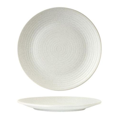 PLATE COUPE M/WHT RIBBED 265MM, ZUMA