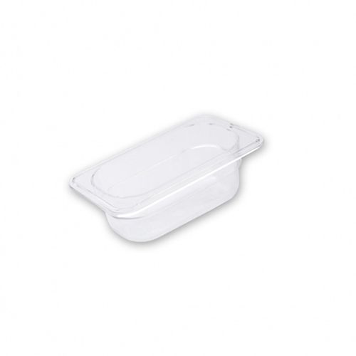 FOOD PAN CLEAR GN1/9 SIZE 100MM POLYCARB
