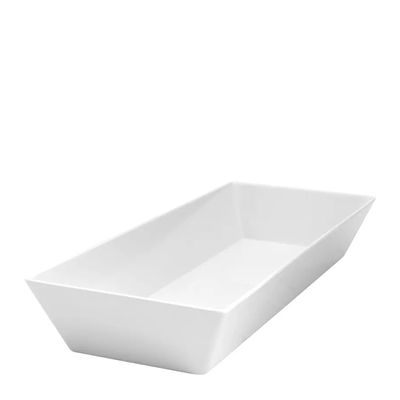 DISH DEEP WHITE 50X20X7CM MELAMINE,RYNER