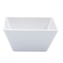 BOWL SQR WHITE 180X85MM MELAMINE, RYNER