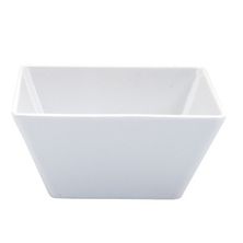 BOWL SQR WHITE 240X100MM MELAMINE, RYNER