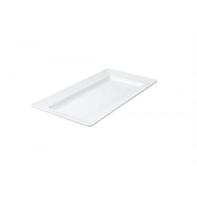 PLATTER RECTANGLE WHITE, MELAMINE RYNER