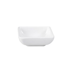 DISH SAUCE SQUARE WHITE, MELAMINE RYNER