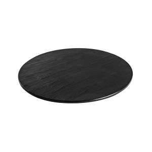 PLATTER TAROKO ROUND BLACK, MELAMINE RYNER