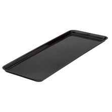 PLATTER LG BLACK 50X18CM MELAMINE, RYNER