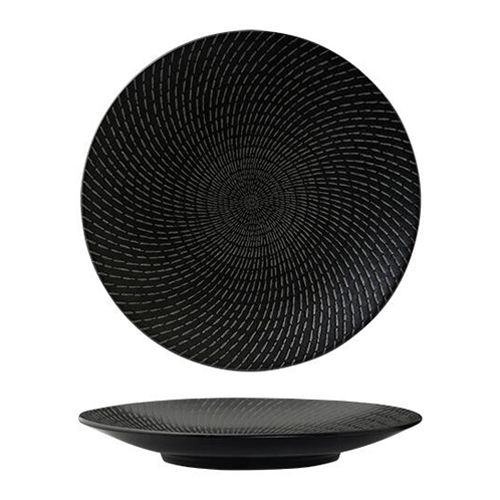 PLATE COUPE BLK 275MM, LUZERNE ZEN SWIRL