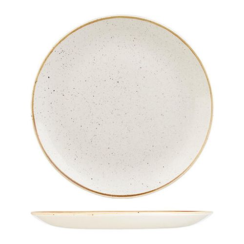 PLATE COUPE WHT 288MM,C/HILL STONECAST