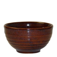 BOWL BROWN 130X74MM, CHURCHILL BIT/SIDE