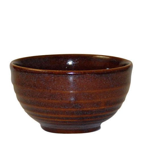 BOWL BROWN 130X74MM, CHURCHILL BIT/SIDE