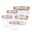 COMPLETE GLASS JAR WITH LID & SEAL WECK