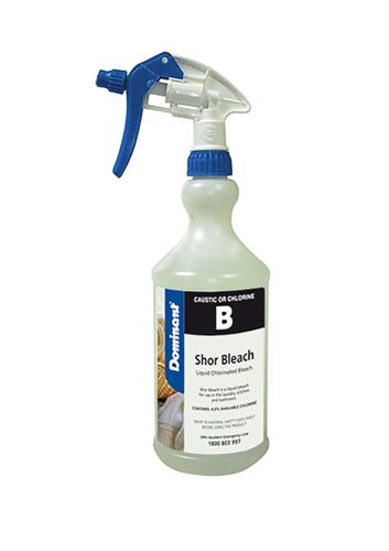 DISPENSING BOTTLE 750ML SHOR BLEACH / EA