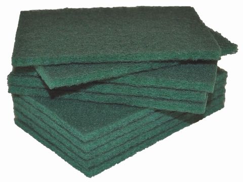 GREEN THINLINE SCOURER 15X10CM / 10PKT