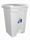 EDCO PEDAL BIN WHITE 68L BIN