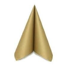 AIRLAID 40CM SOLID GOLD NAPKIN 50/PKT - 88952