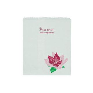 TOAST BAG FLORAL 200X165MM 500/PKT