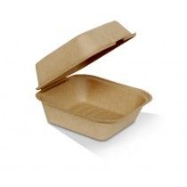 HAMBURGER CLAMSHELL 6" BAGASSE 400/CTN