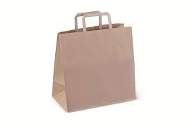 PLN BROWN CARRY BAG #5 FLAT HANDLE 200/C