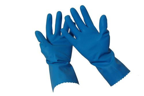 SKIN SHIELD SILVERLINED RUBBER GLOVE BLUE #10 PAIR