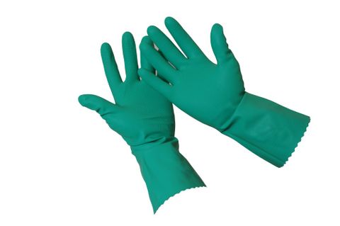 SKIN SHIELD SILVERLINED RUBBER GLOVE GREEN #10 -PAIR