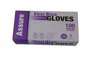 VINYL GLOVE P/ FREE BLUE SMALL -PACKET