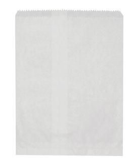 WHITE PAPER BAG 165X250MM 500/PKT