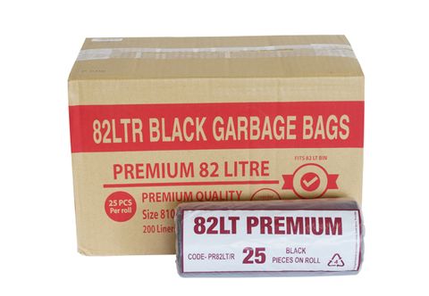 GARBAGE BAG PREMIUM BLACK 82L 200/CTN