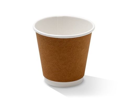 8OZ DW CUP KRAFT ONE-LID-FITS-ALL 500/CT