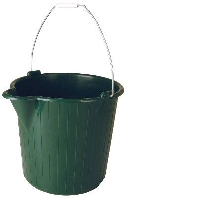 BUCKET GREEN 12LTR H/D