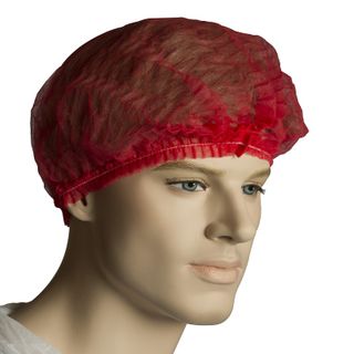 HAIRNET CRIMPED N/WOVEN RED 1000/CTN
