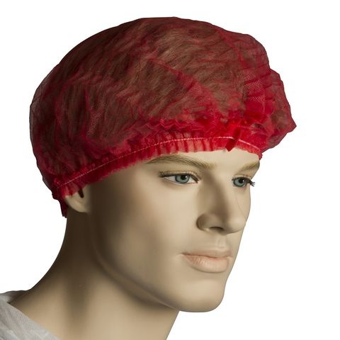 HAIRNET CRIMPED N/WOVEN RED 1000/CTN