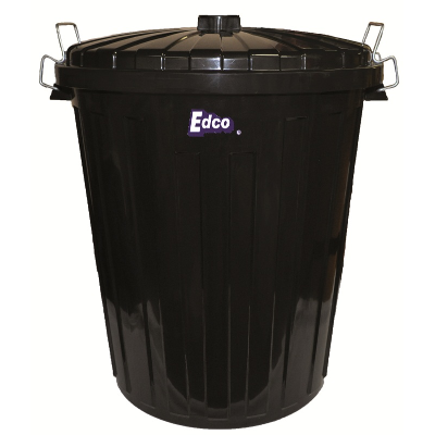 BLACK GARBAGE BIN 55L EACH